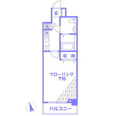 東京都荒川区東日暮里３丁目 賃貸マンション 1K