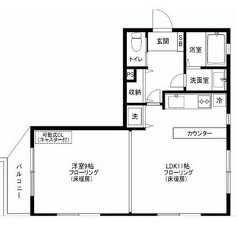 東京都品川区上大崎３丁目 賃貸マンション 1LDK