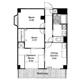 東京都江戸川区中葛西４丁目 賃貸マンション 3DK