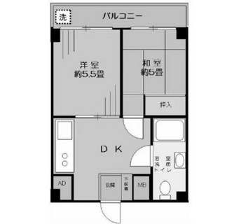 東京都北区豊島１丁目 賃貸マンション 2DK