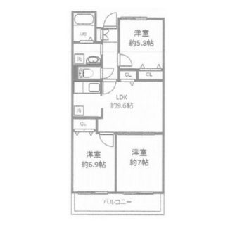 東京都北区志茂３丁目 賃貸マンション 3DK