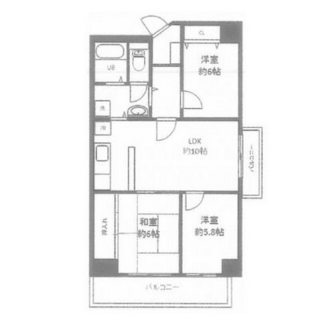 東京都北区志茂３丁目 賃貸マンション 3LDK