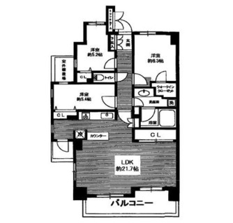 東京都足立区新田２丁目 賃貸マンション 3LDK