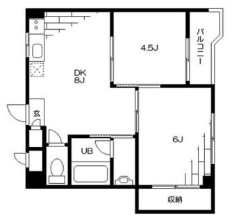 東京都北区岩淵町 賃貸マンション 2DK