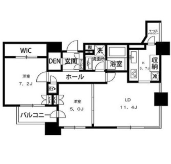 東京都港区三田１丁目 賃貸マンション 2LDK