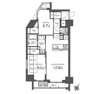 東京都北区滝野川７丁目 賃貸マンション 2LDK