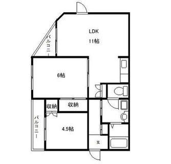 東京都足立区千住龍田町 賃貸マンション 2LDK