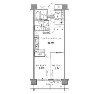 東京都北区滝野川３丁目 賃貸マンション 2LDK