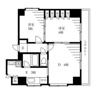 東京都北区田端新町２丁目 賃貸マンション 2DK
