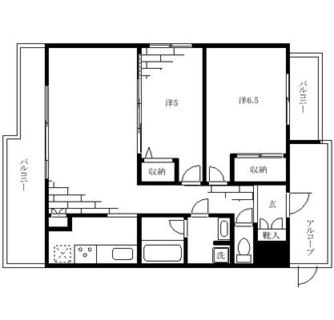 東京都北区田端３丁目 賃貸マンション 2LDK